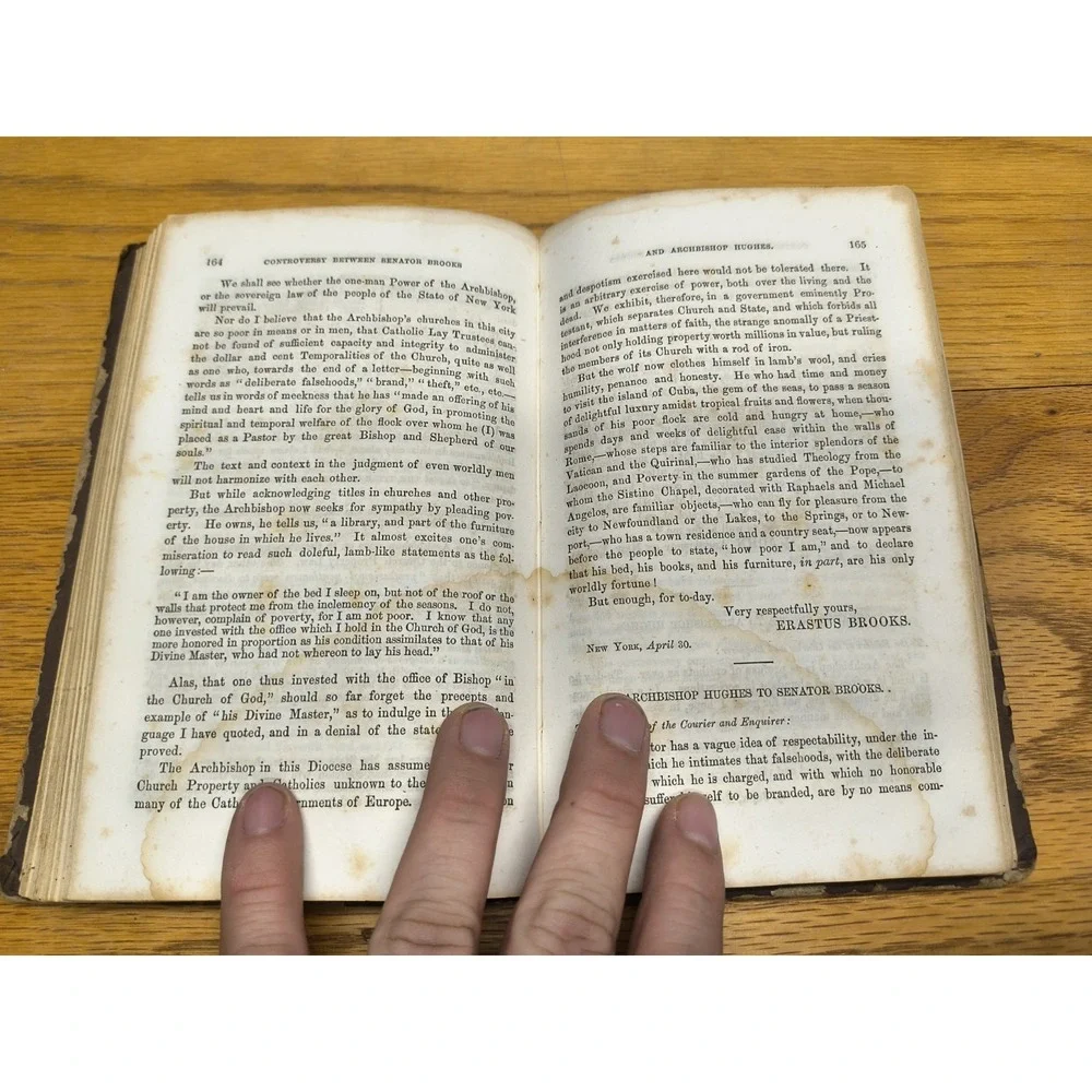 Brooksiana; Or, The‎ Controversy Between Senator Brooks And Archbishop Hughe...